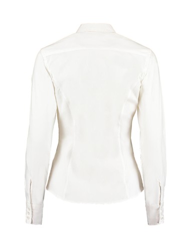 KUS-KK702-Womens Tailored Fit Corporate Oxford Shirt Long Sleeve